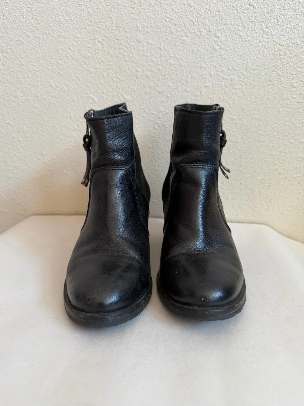 Carvela by Kurt Geiger Black Leather & Suede Studded Ankle Boots — EU 37